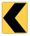 Figure of Chevron Alignment Sign (W1-8)
